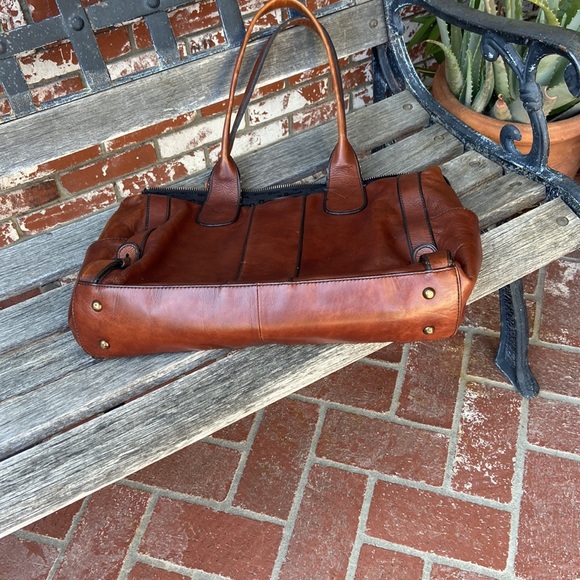 Vintage Fossil leather laptop briefcase satchel - Picture 3 of 7